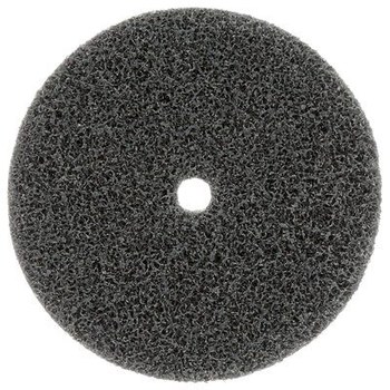 3M Scotch-Brite Unificado Carburo de silicio Mediano Rueda de desbaste - Fina grado - Accesorio Eje - Diámetro 3 pulg. - Agujero Central 1/4 pulg. - Grosor 1/8 pulg. - 17479
