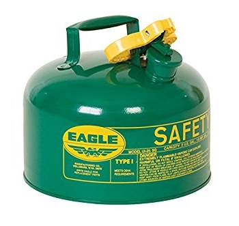 Imágen de Eagle Verde Acero galvanizado en caliente calibre 24 2.5 gal Lata de seguridad (Imagen principal del producto)