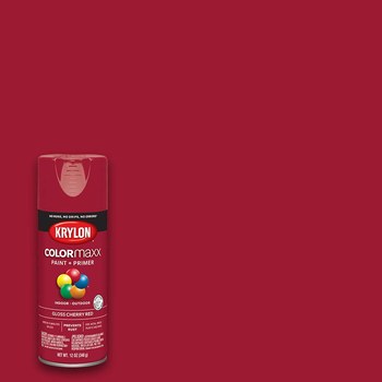 Krylon COLORmaxx Pintura en aerosol - Brillo Rojo cereza - 16 oz - 05511