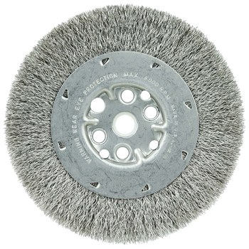 Weiler 01509 Cepillo de rueda - Rizado Acero inoxidable cerda