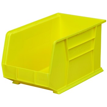 Imagen de Akro-mils Akrobin 60 lb Amarillo Polímero de grado industrial Colgado/Apilado Contenedor de almacenamiento (Imagen principal del producto)