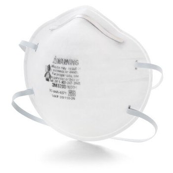 3M N95 Copa moldeada Respirador de partículas 07023 - Blanco