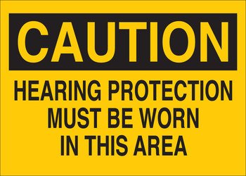 Imágen de Brady B-120 Poliéster reforzado con fibra de vidrio Rectángulo Amarillo Inglés Cartel de PPE 75900 (Imagen principal del producto)