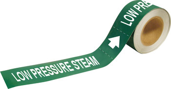 Imágen de Brady Pipe Markers-To-Go Blanco sobre verde Vinilo 109443 Marcador de tubería autoadhesivo (Imagen principal del producto)