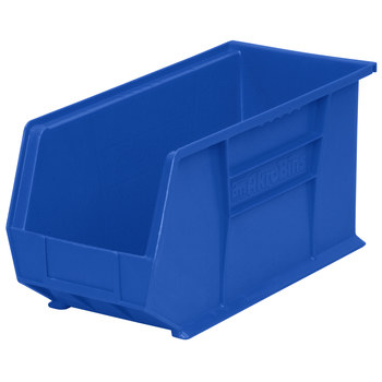 Imagen de Akro-mils Akrobin 60 lb Azul Polímero de grado industrial Colgado/Apilado Contenedor de almacenamiento (Imagen principal del producto)