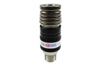 Imágen de Acoplador de escape de seguridad 2- en -1 122USE de Acero Cromado & Aluminio por 1/2 pulg. de Coilhose (Imagen principal del producto)