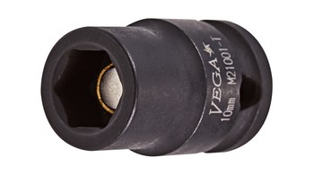 Vega Tools M21201-T 12 mm Largo Toma De Impacto - Acero S2 Modificado - accionamiento 3/8 pulg. Cuadrado - B-Recta - 30.0 mm Longitud - 01853
