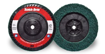 3M Scotch-Brite Clean & Strip XT Pro Extra Cut Óxido de aluminio Disco de Cambio Rápido - Accesorio 27 - Diámetro 7 pulg. - Agujero Central 5/8-11 pulg. - 21055
