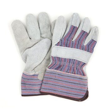 Imágen de Adenna ProWorks GWLPEG1 Raya gris Universal Cuero Dividir Cuero vacuno Cuero Guantes de trabajo (Imagen principal del producto)