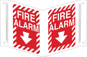 Imágen de Brady B-450 Polietileno Rectángulo Rojo Inglés Cartel de alarma de incendios 96907 (Imagen principal del producto)