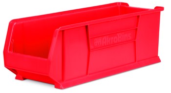 Imagen de Akro-mils Akrobin 300 lb Rojo Polímero de grado industrial Apilado Contenedor de almacenamiento (Imagen principal del producto)