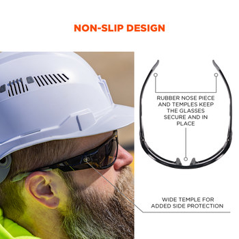 Ergodyne Skullerz Odin Lentes de seguridad lente Humo - Marco completo - 720476-50433
