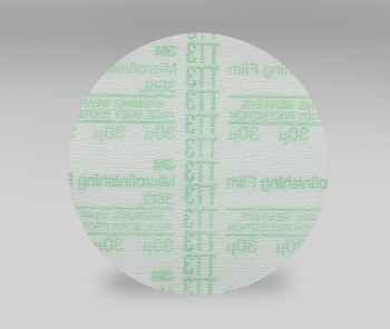 3M Hookit Recubierto Óxido de aluminio Verde Disco de velcro - Óxido de aluminio - 3 pulg. - 30 µ - Extrafino - 53827