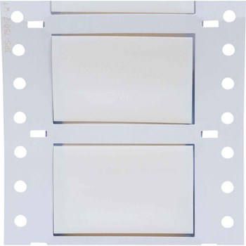 Brady PermaSleeve 3PS-750-2-WT-J Funda de impresora troquelada - 2 pulg. x 1.25 pulg. - Blanco - B-342