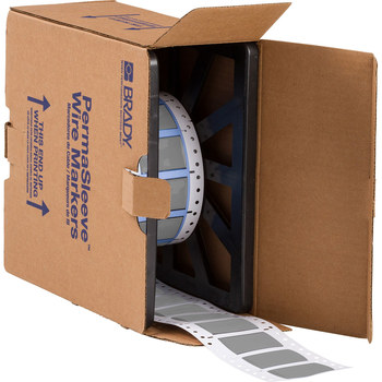 Imágen de Brady Permasleeve Gris Termocontraíble, Autoextinguible Transferencia térmica PS-750-2-GY Manga para impresora de transferencia térmica troquelada (Imagen principal del producto)