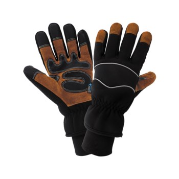 Global Glove Premium SG5200INT Negro Grande Cuero Dividir Cuero vacuno Guantes para condiciones frías - Insulación Cold Keep - 816368-02655