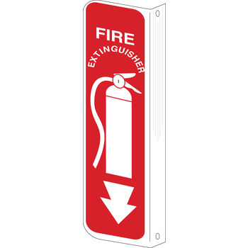 Imágen de Brady B-401 Poliesterino de alto impacto Rectángulo Rojo Inglés Cartel de equipo de fuego 50691 (Imagen principal del producto)