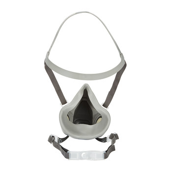 3M 6000 Series 6200 Gray Medium Thermoplastic Elastomer Half Mask Facepiece Respirator