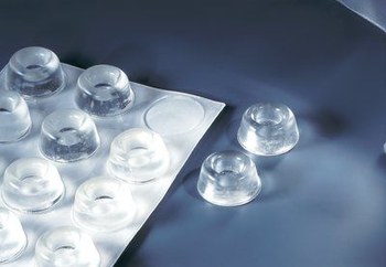 3M Bumpon SJ5309 Transparente Parachoques/espaciador - 0.88 pulg. Anchura - 0.4 pulg. Altura - 44512