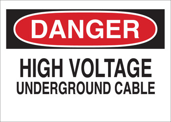 Imágen de Brady B-120 Poliéster reforzado con fibra de vidrio Rectángulo Blanco Inglés Cartel de seguridad eléctrica 69035 (Imagen principal del producto)