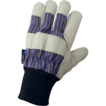 Global Glove 2950KW Blanco/Amarillo/Azul Grande Cuero vacuno Guantes para condiciones frías - Pulgar tipo ala - Insulación Cold Keep - global glove 2950kw lg