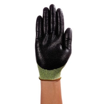 Ansell HyFlex FORTIX® 11-550 Verde/Negro 10 Para-aramida, Nailon, Spandex Guantes resistentes a cortes - 076490-09395