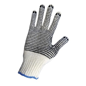 Global Glove S65D Blanco/negro Algodón/Poliéster Guante de trabajo - s65d2bw-w ladies