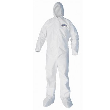 Kimberly-Clark Kleenguard A40 Blanco 4XG Laminado de película microporosa Overoles desechables para trabajo y uso general - 036000-44337