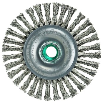 Weiler Roughneck 13134 Cepillo de rueda - Anudado - Circular trenzado Acero inoxidable cerda