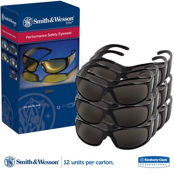 Smith & Wesson Elite Lentes de seguridad estándar lente Humo - Marco envolvente - 079768-00866