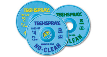 Imágen de Techspray - 1814-100F Trenza de desoldadura de núcleo de fundente sin limpieza (Imagen principal del producto)