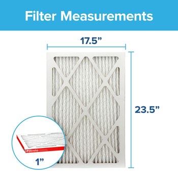 3M Filtrete Defensa contra los alérgenos 17.5 pulg. x 23.5 pulg. x 1 pulg. 9829-4 MERV 11, 1000 MPR Filtro de aire - 54822