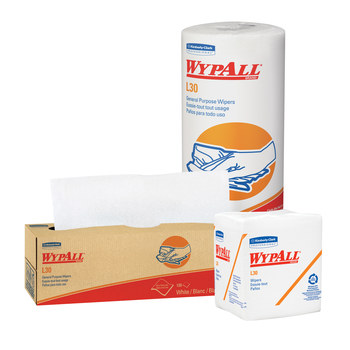 Kimberly-Clark Wypall L30 Limpiador 05800, DRC, - 9.8 pulg. x 16.4 pulg. - Blanco