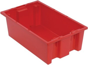 Imagen de Quantum Storage SNT180RD 0.5 ft³, 3.7 gal Rojo Polímero de grado industrial Contenedor apilable (Imagen principal del producto)