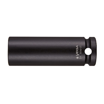 Vega Tools 30783-DT 12 Puntos 7/8 pulg. Pared Delgada De Larga Longitud Toma De Impacto - Acero 4140 - accionamiento 1/2 pulg. Cuadrado - B-Recta - 3.2 pulg. Longitud - 01943