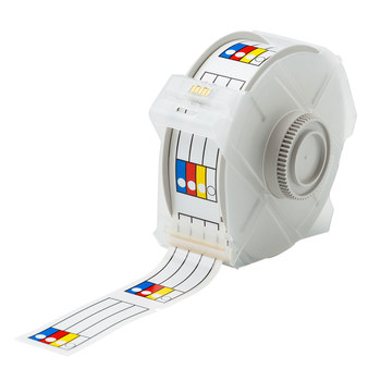 Imágen de Brady Azul/Rojo/Amarillo sobre blanco Rectángulo Laminado Vinilo 115770 Etiqueta de derecho a saber (Imagen principal del producto)