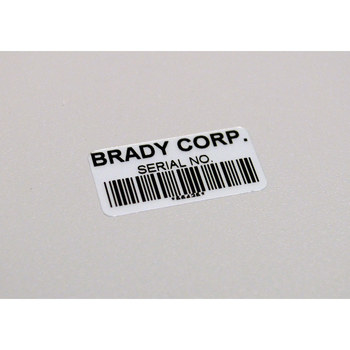 Brady B33C-3000-428 Rollo de etiquetas para impresora - 3 pulg. x 85 pies - Poliéster metalizado - Gris claro - B-428