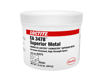 Loctite EA 3478 Gris Epoxi - Masilla 1 lb Kit - Dos partes Base y acelerador (B/A) 4:1 relación de mezcla - anteriormente conocido como Loctite 3478 - 97473, IDH: 209822