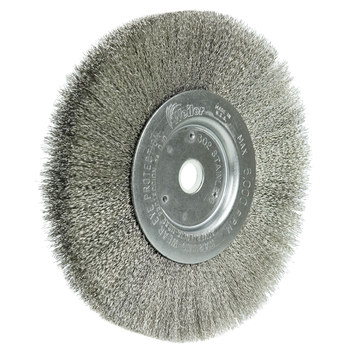 Weiler 01675 Cepillo de rueda - Rizado Acero inoxidable cerda