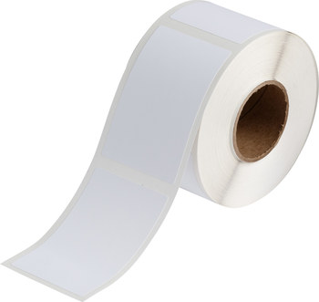 Brady BradyJet J20-260-2595 Rollo de etiquetas imprimibles de inyección de tinta - 2.17 pulg. x 3.35 pulg. - Vinilo - Blanco - B-2595
