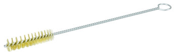 Weiler Latón Espiral simple Cepillo en tubo - 8 pulg. longitud - Diámetro 1/2 pulg. - Diámetro de la cerda 0.004 pulg. - 21165