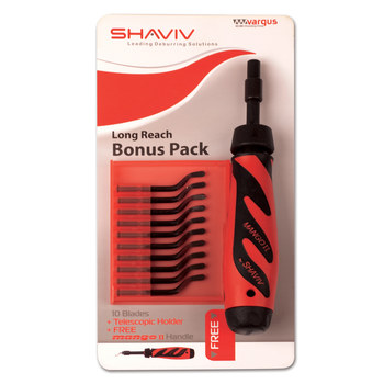 Shaviv E100 Acero de alta velocidad Herramienta de desbarbado de largo alcance 155-00181 - 46347