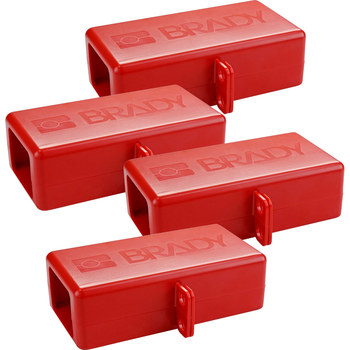Brady BatteryBlock Dispositivo de bloqueo de cable LOTO-100 - Rojo - 63041