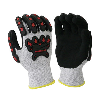 Armor Guys Basetek 02-040 Gris/Negro Extrapequeño Basetek/Nitrilo Guantes resistentes a cortes - armor guys 02-040 xs
