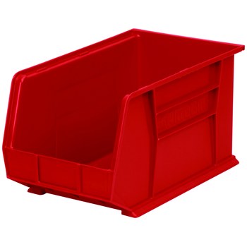 Imagen de Akro-mils Akrobin 60 lb Rojo Polímero de grado industrial Colgado/Apilado Contenedor de almacenamiento (Imagen principal del producto)