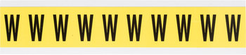 Imágen de Brady 34 Series Negro sobre amarillo Interior Paño de vinilo 34 Series Carta 3430-W Etiqueta en forma de letra (Imagen principal del producto)