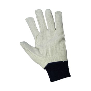 Global Glove C110 Blanco Grande Lona/Algodón Guantes de trabajo - Pulgar tipo ala - c110 mens
