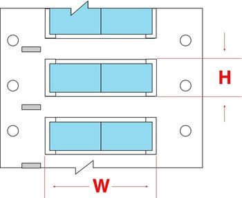 Imágen de Brady Permasleeve Azul Termocontraíble Transferencia térmica 2HX-1000-2-BL-J-2 Manga para impresora de transferencia térmica troquelada (Imagen principal del producto)