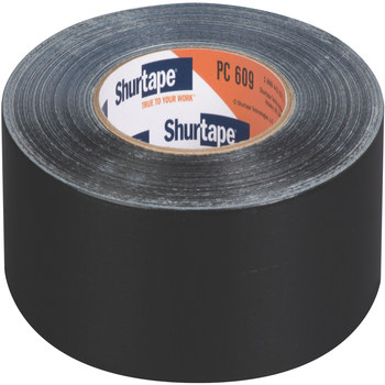 Shurtape PC 609 Negro Cinta para ductos - 48 mm Anchura x 55 m Longitud - 10 mil Espesor - shurtape 199722