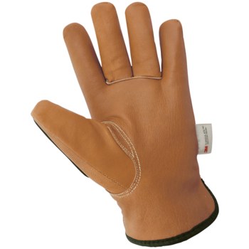 Global Glove CIA3800INT Marrón Grande Cuero Grano Piel de cabra Guantes resistentes a cortes - cia3800int lg